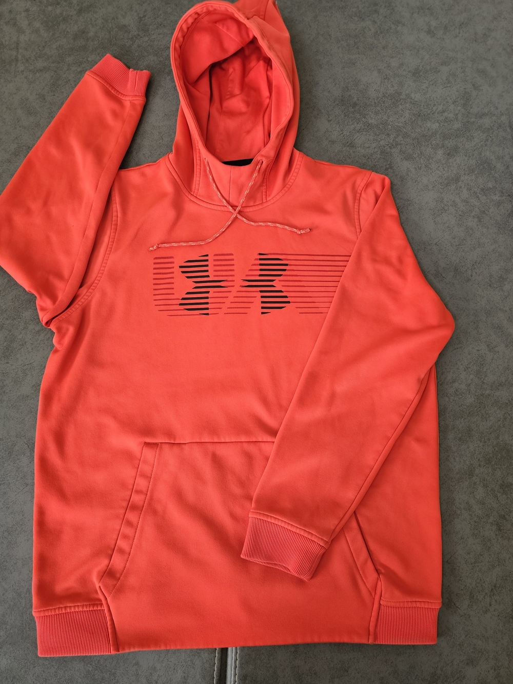 Under Armour Red Hooded Pullover Sweatshirt
